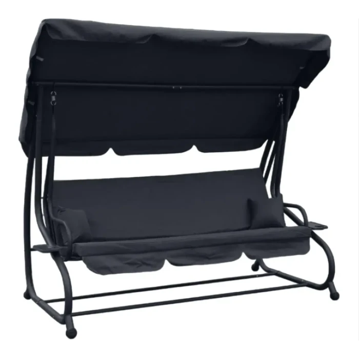 Качеля садовая Bonro Garden BW-002 серая 3 местная