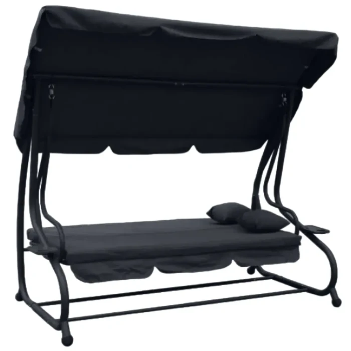 Качеля садовая Bonro Garden BW-002 серая 3 местная