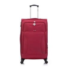 Набір тканинних валіз 2 шт Bonro Tourist велика середня вишневий