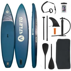 Сапборд надувная доска для плавания Atleto 320 см лагуна + сиденье