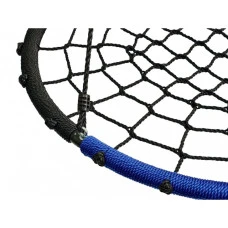 Качели-гнездо круглые детские 100 см Spoko SP-2C садовая подвесная для улицы черно-синяя