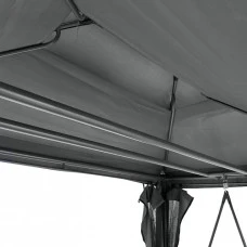 Качели для сада с навесом, подушками и москитной сеткой Bonro B-002 серая