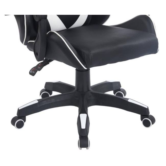 Геймерське крісло ергономічне з подушкою Bonro BN-086 біле