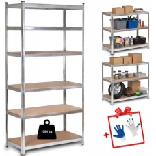 Стеллаж металлический для кладовки кладовой подвала 6 полок 220х110х50 Bonro G2211