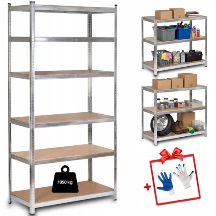 Стеллаж металлический для кладовки кладовой подвала 6 полок 220х110х50 Bonro G2211