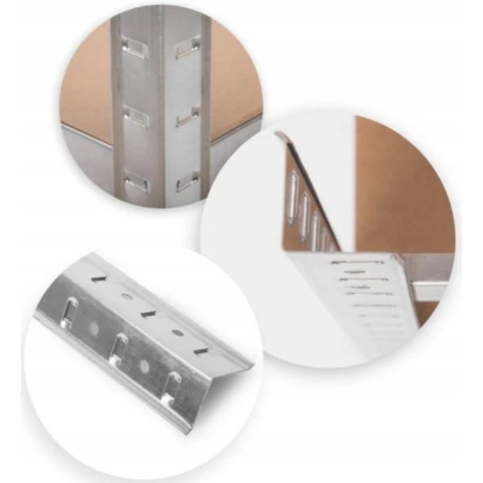 Стеллаж металлический для кладовки кладовой подвала 6 полок 220х110х50 Bonro G2211