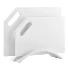 Набір кухонних дошок на підставці зі штучного каменю Bonro B-100 білий 2 шт