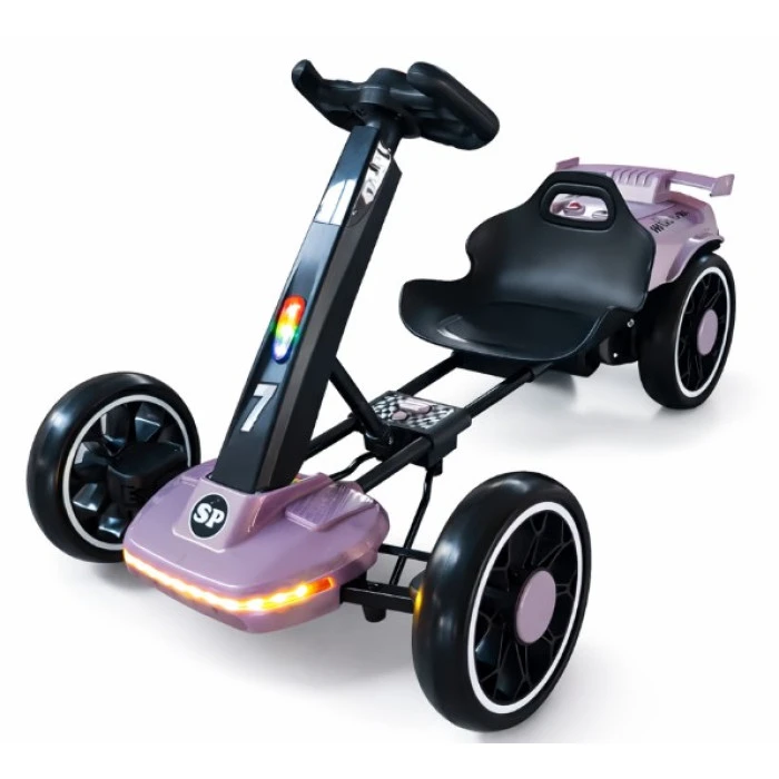 Дитячий електрокарт з пультом керування Spoko SP-V19 12V4,5 бузковий