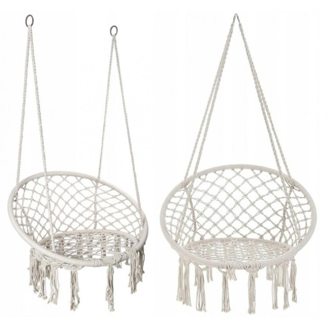 Кресло подвесное бразилийское качели гамак Bonro B-092 бежевый 120 кг