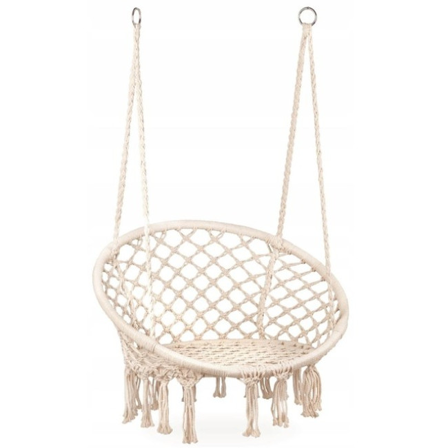 Кресло подвесное бразилийское качели гамак Bonro B-092 бежевый 120 кг