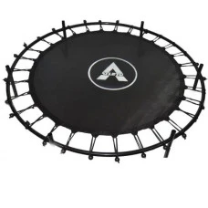 Батут дитячий кімнатний Atleto 140 см з сіткою зелений