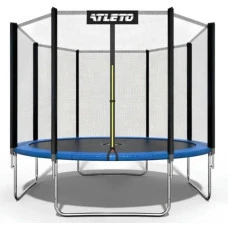 Батут дитячий з сіткою та драбинкою 374 см Atleto