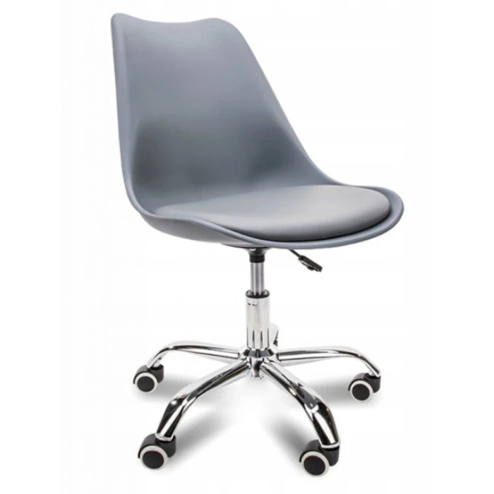 Кресло Bonro B-487 на колесах серое