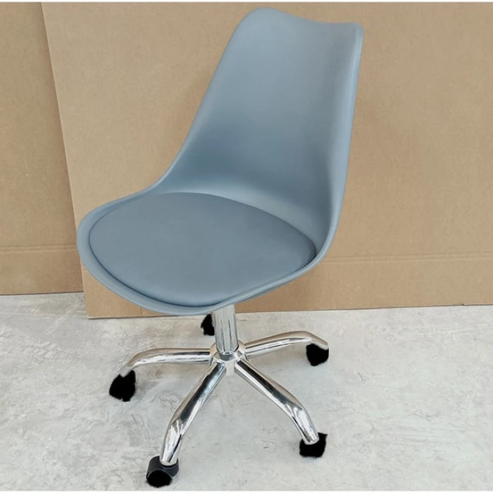 Кресло Bonro B-487 на колесах серое