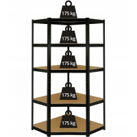 Стелаж кутовий металевий Siker CGS40 чорний