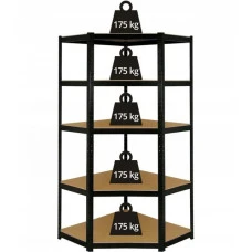 Стелаж кутовий металевий Siker CGS40 чорний