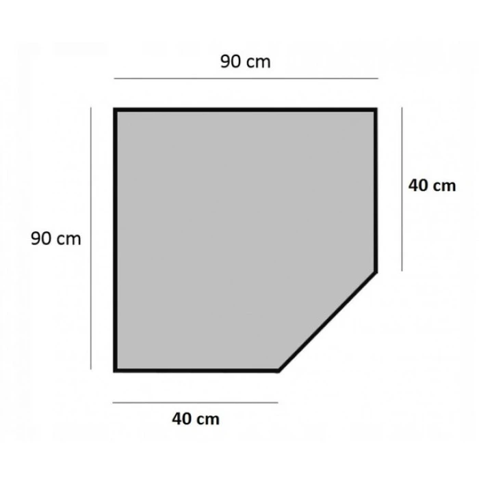 Стелаж кутовий металевий Siker CGS40 чорний