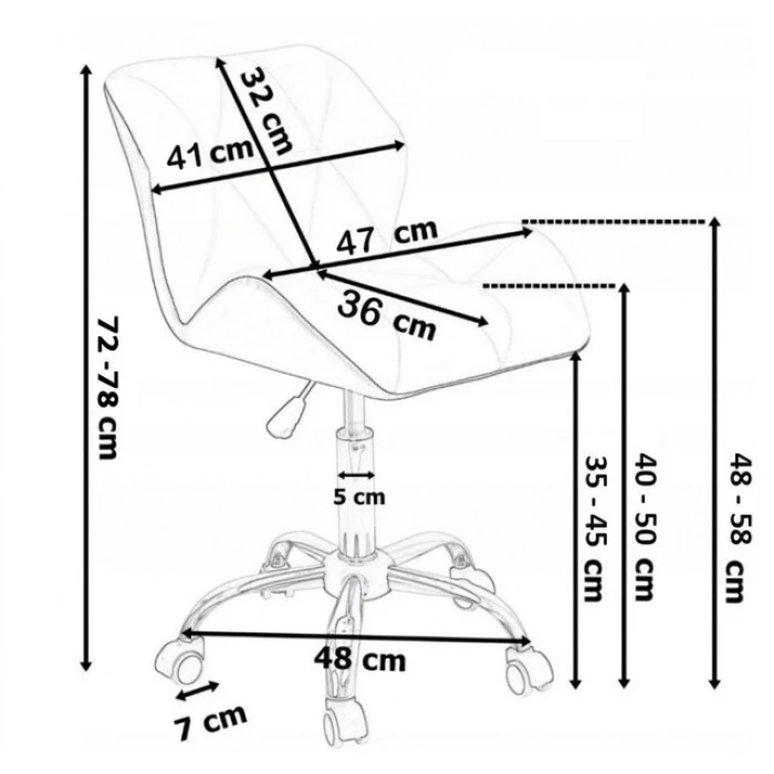 Кресло на колесах серое+белое комплект 4шт Bonro B-531