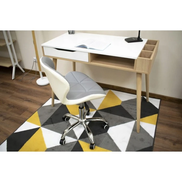 Кресло на колесах серое+белое комплект 4шт Bonro B-531