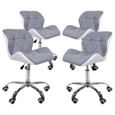 Кресло на колесах серое+белое комплект 4шт Bonro B-531