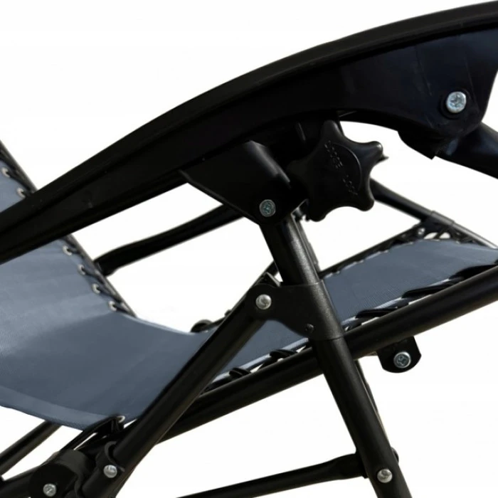 Шезлонг лежак 2 шт і столик набір Bonro SP-167A сірий