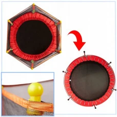 Батут манеж детский с сеткой Atleto 140 см красный KRB01