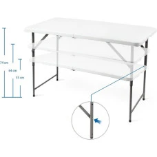 Стол раскладной туристический для пикника Bonro BS 122 см белый.