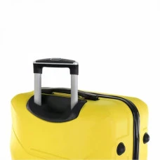Валіза комплект пластикова 2 шт середня велика Bonro 2019 жовтий