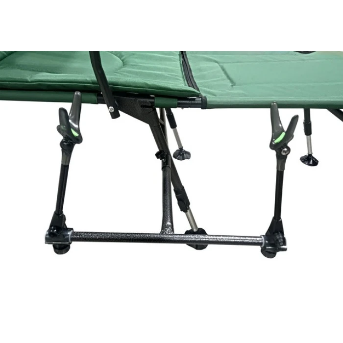 Крісло лежак для рибалки регульоване зі столиком і підставкою Bonro B-23 карп зелене