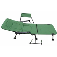 Крісло лежак для рибалки регульоване зі столиком і підставкою Bonro B-23 карп зелене