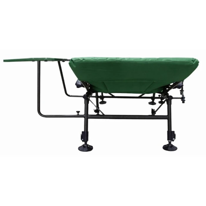 Крісло лежак для рибалки регульоване зі столиком і підставкою Bonro B-23 карп зелене