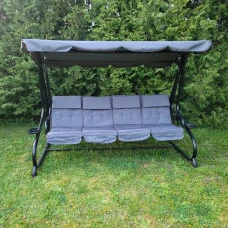 Качеля садова 4 місна розкладна Bonro B-044 сіра