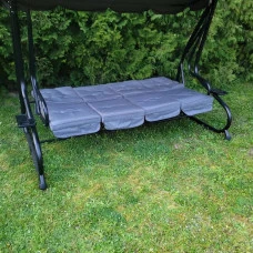 Качеля садова 4 місна розкладна Bonro B-044 сіра