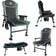 Крісло стілець рибальський шезлонг розкладний Bonro B-22 темно-зелене