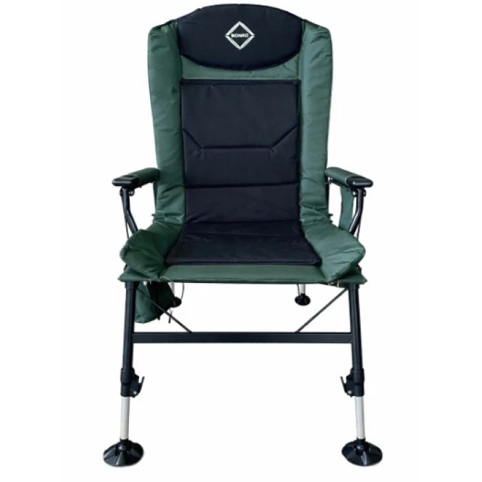 Крісло стілець рибальський шезлонг розкладний Bonro B-22 темно-зелене