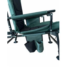 Крісло стілець рибальський шезлонг розкладний Bonro B-22 темно-зелене