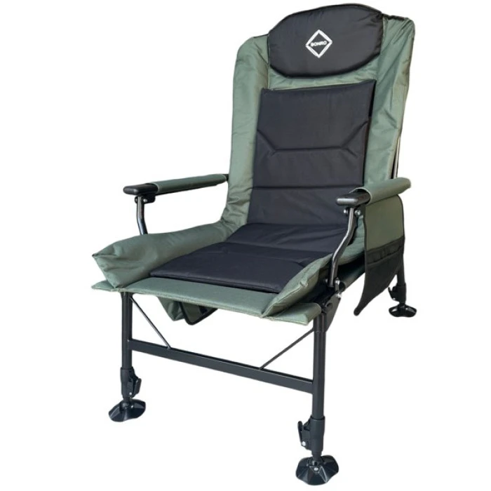 Крісло стілець рибальський шезлонг розкладний Bonro B-22 темно-зелене