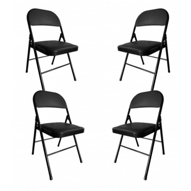 Стілець розкладний Bonro B-019 чорний (4 шт)