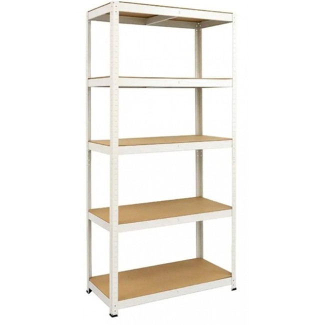 Стеллаж металлический 180x90x40 Siker GoodTool P9040 белый 5 полок