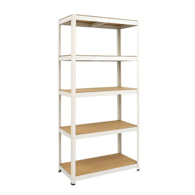 Стеллаж металлический 180x90x40 Siker GoodTool P9040 белый 5 полок