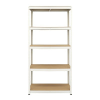 Стелаж металевий 180x90x40 Siker GoodTool P9040 білий 5 полиць