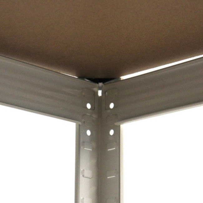 Стеллаж металлический 180x90x40 Siker GoodTool P9040 белый 5 полок