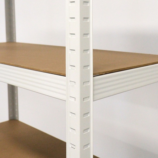 Стеллаж металлический 180x90x40 Siker GoodTool P9040 белый 5 полок