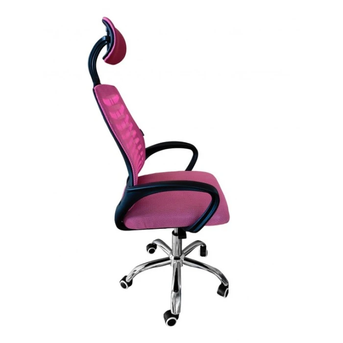 Крісло офісне Bonro B-6200 рожеве