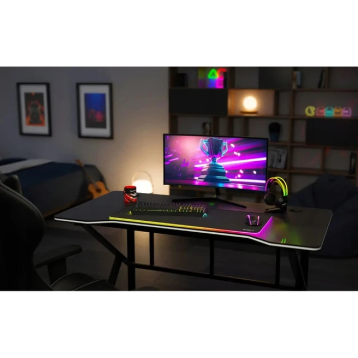 Геймерский игровой компьютерный стол 0,5 мм Bonro 276 черный