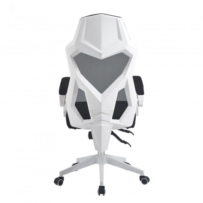 Крісло геймерське Bonro B-057 з підставкою для ніг біле