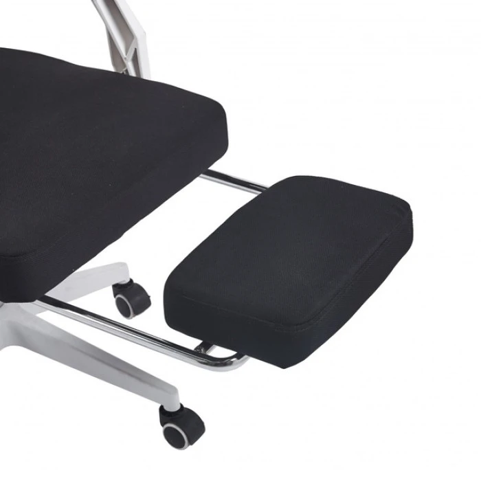 Крісло геймерське Bonro B-057 з підставкою для ніг біле