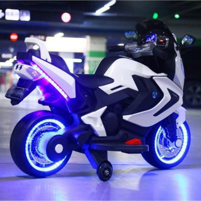 Детский электромотоцикл SPOKO SP-1600 белый