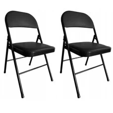 Стілець розкладний Bonro B-019 чорний (2 шт)