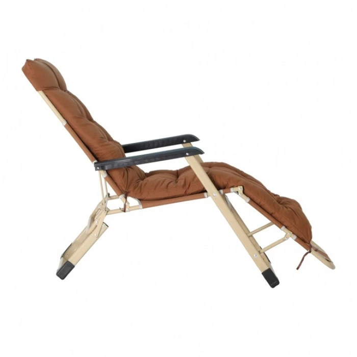 Шезлонг кресло садовый, туристический Bonro B-02 коричневый.